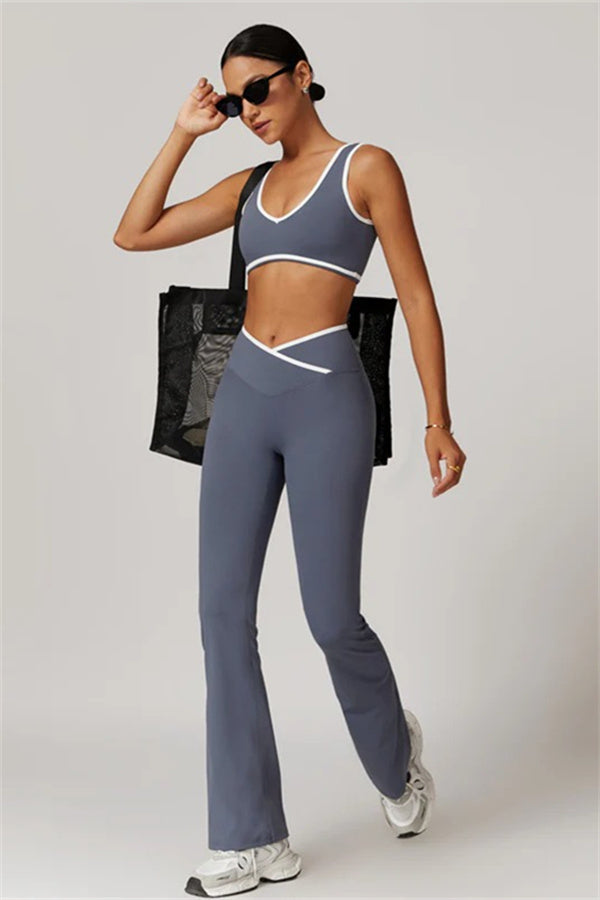 The Stamina Sports Bra Flared Leggings 2-Piece Set