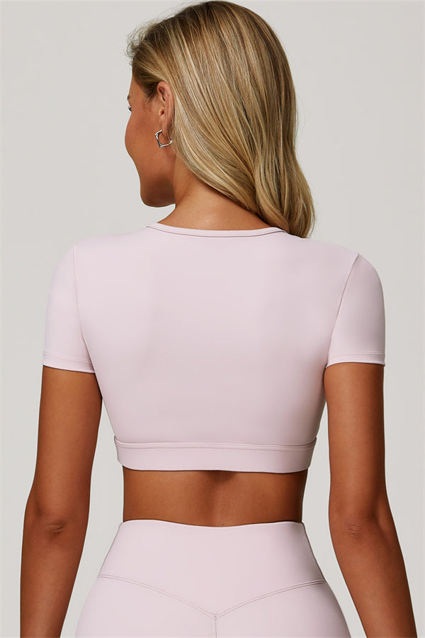 The Lavish Cut-out Crop Top Tennis Skirt 2-Piece Set