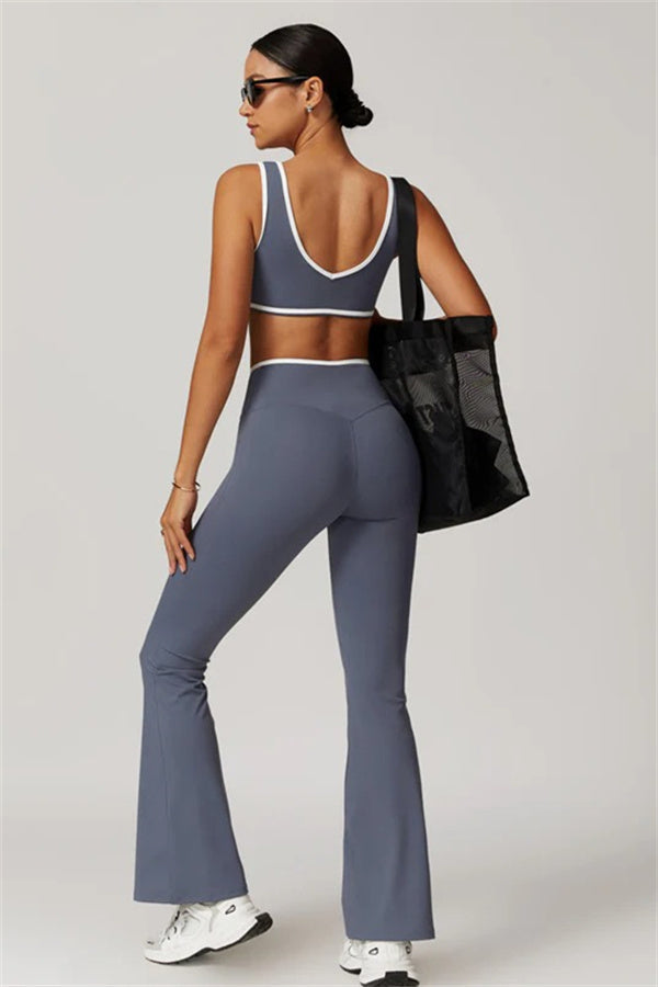 The Stamina Sports Bra Flared Leggings 2-Piece Set
