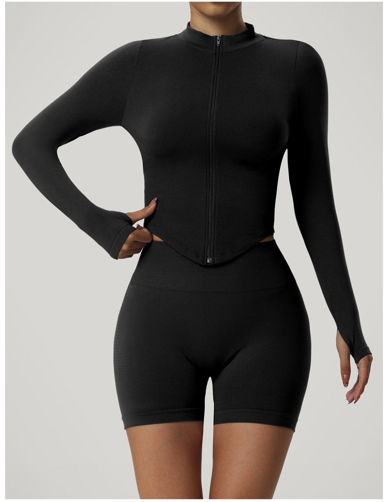 Blake Longsleeve Zip Top & Shorts Set