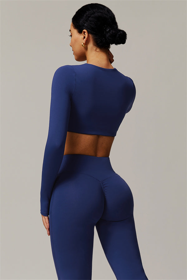 The Delicate Long Sleeve T-shirt Flared Leggings 2-Piece Set