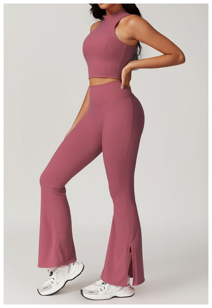 Mira Crop Top & Flared Set