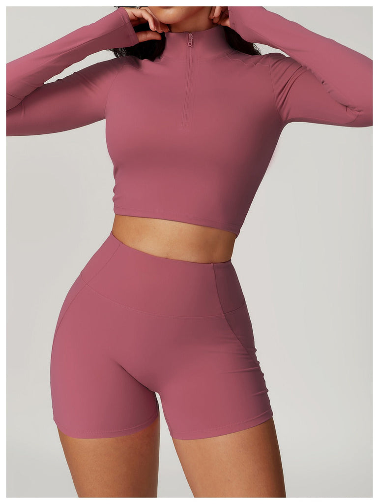 Mira Zip Longsleeve Top