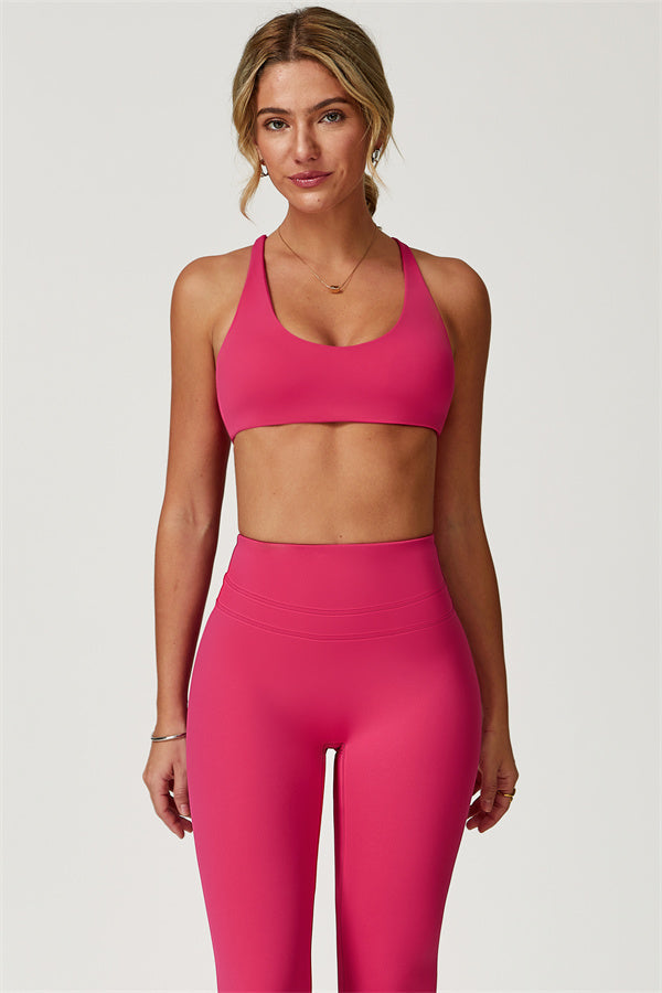 The Boost Crossback Sports Bra Enigma Leggings 2-Piece Set