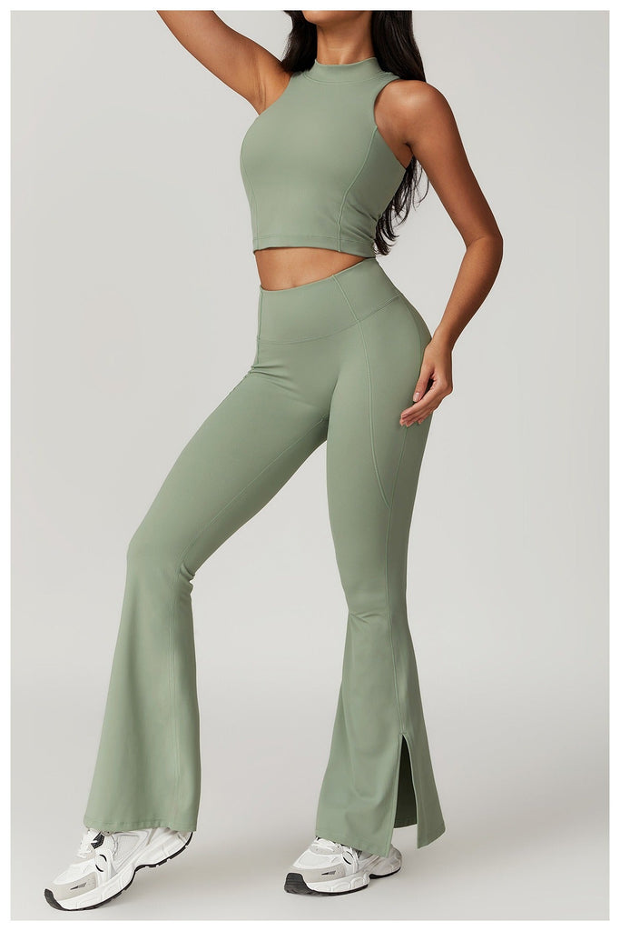 Mira Crop Top & Flared Set