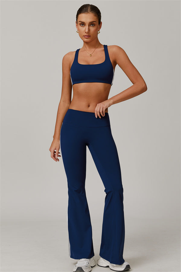 The Splendor Sports Bra Flared Leggings 2-Piece Set