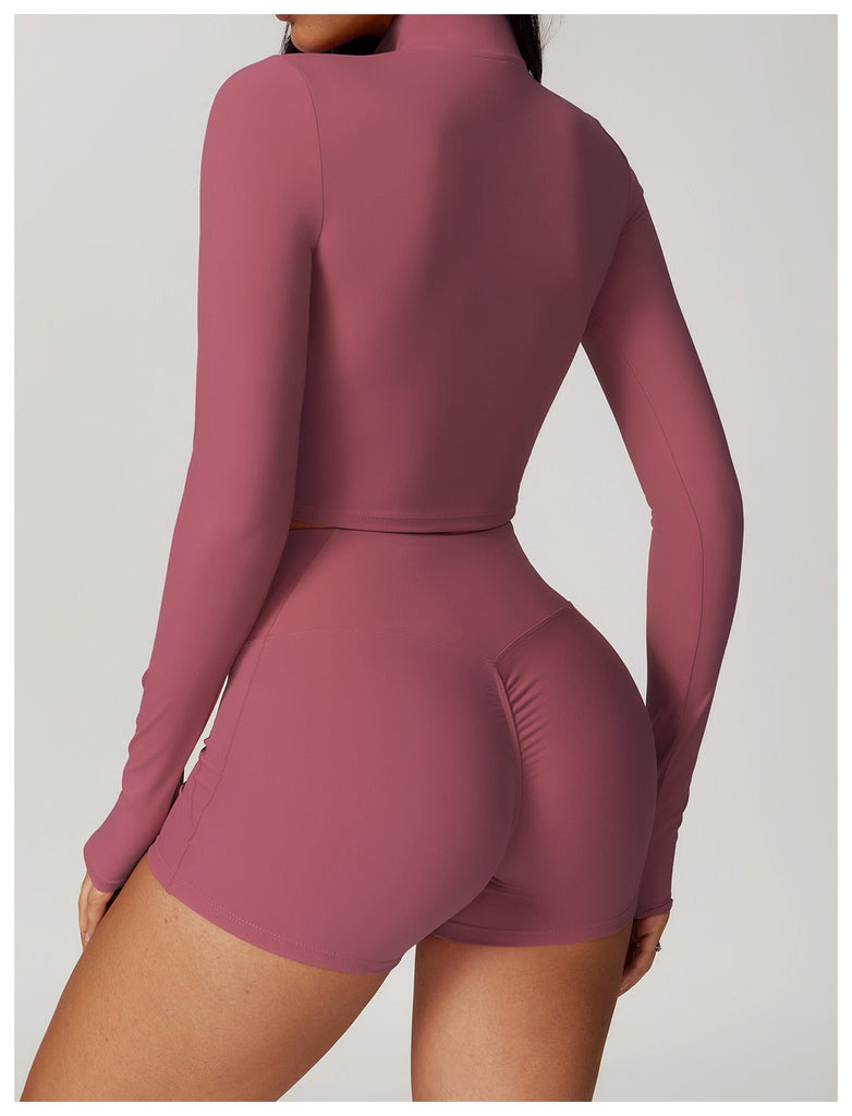 Mira Zip Longsleeve Top