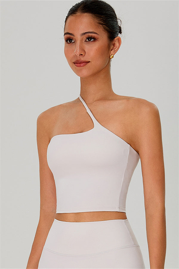 The Jewel One-Shoulder Crop Top