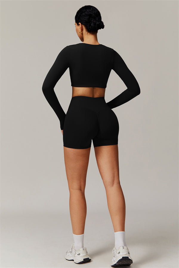 The Delicate Long Sleeve T-shirt Shorts 2-Piece Set