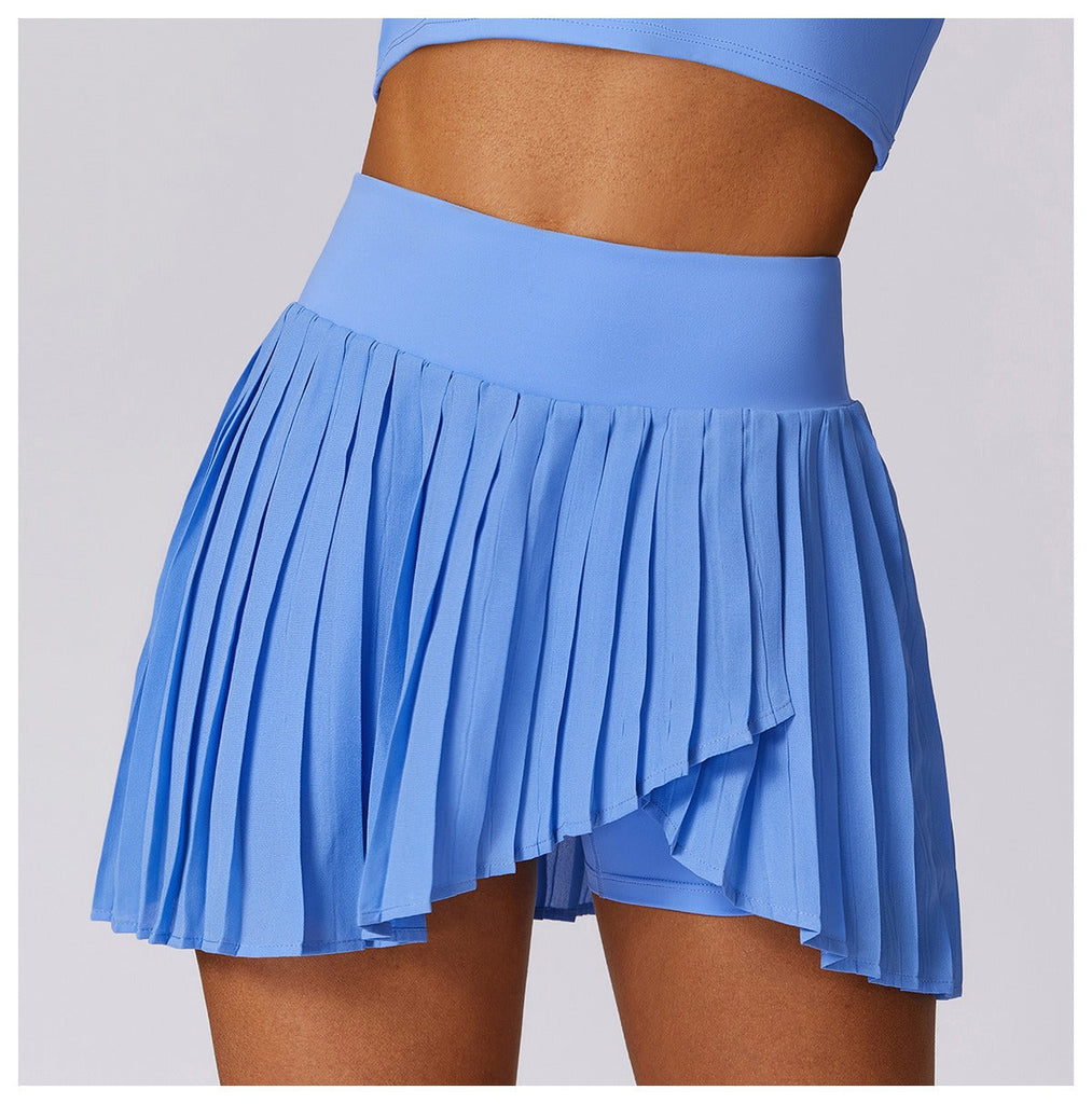 Anna Ruffle Skort Chambray