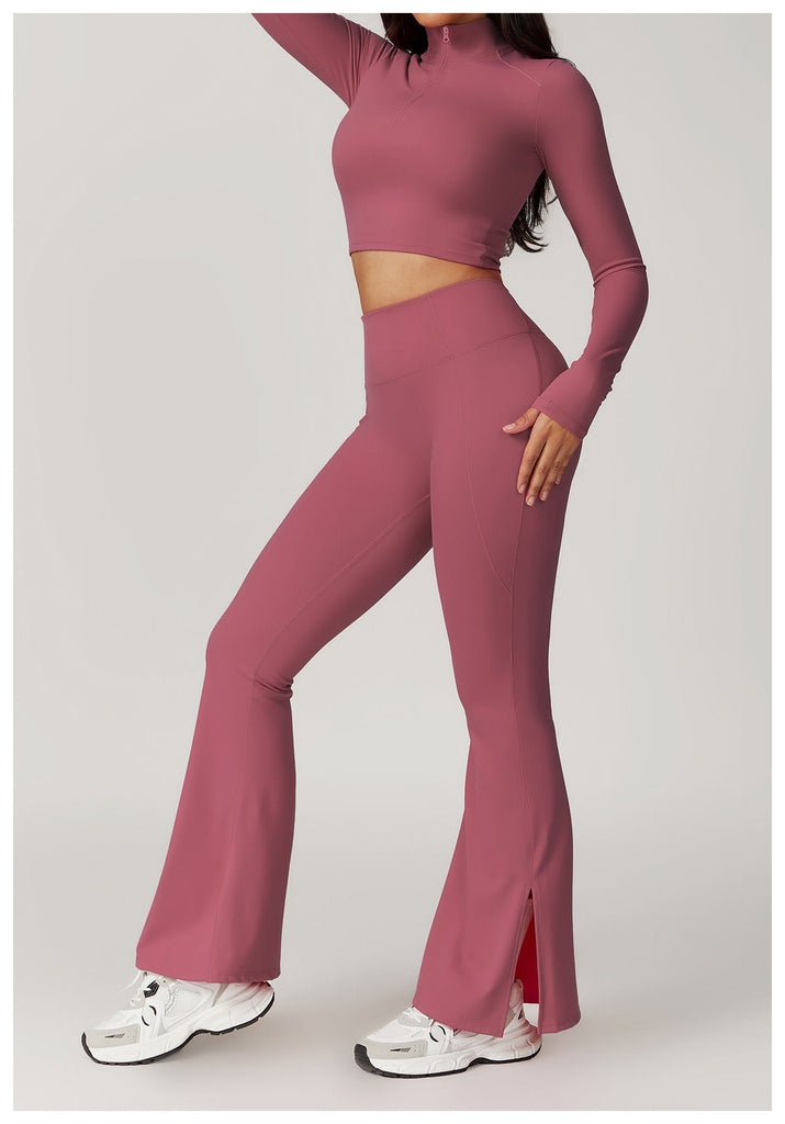 Mira Zip Longsleeve Top