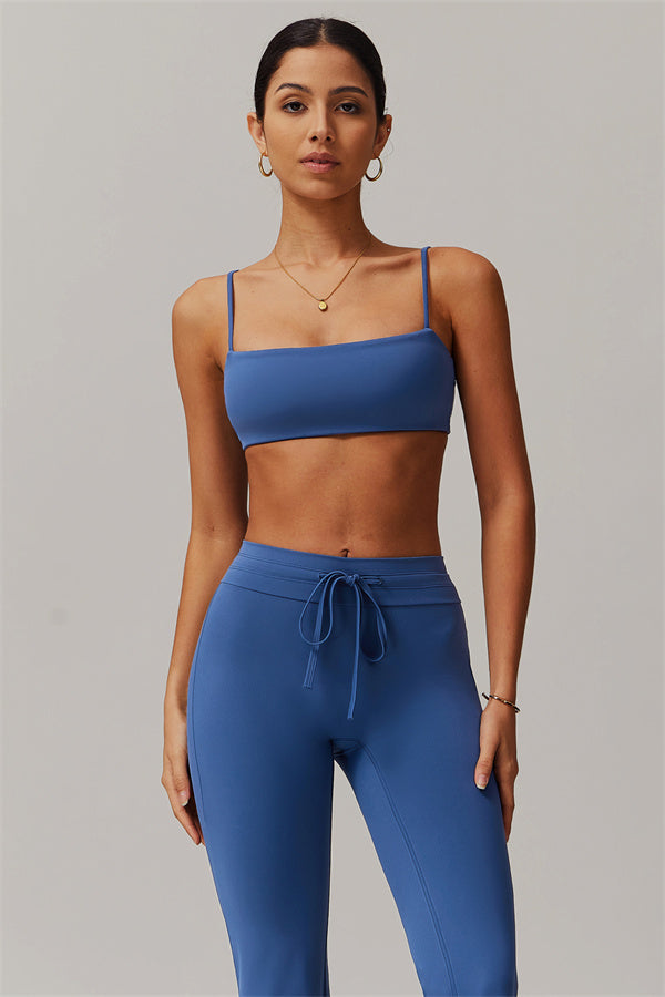 The Resonate Sports Bra Flared Leggings 2-Piece Set Cool Blue