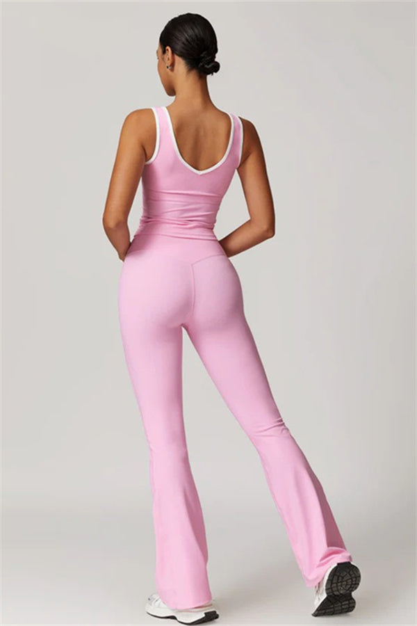 The Stamina Tank Top Flared Leggings 2-Piece Set