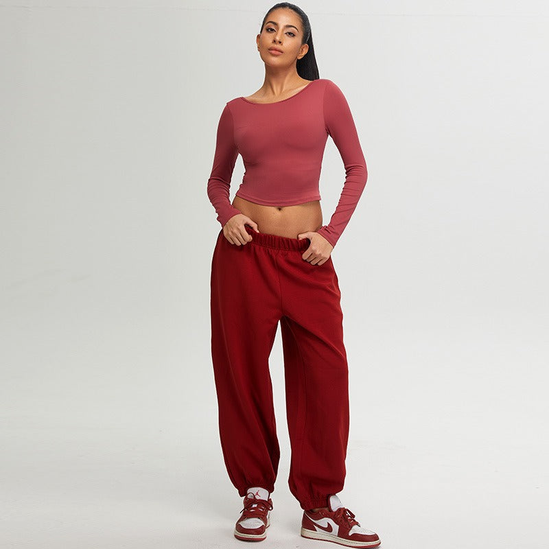 Jayla Backless Longsleeve Top