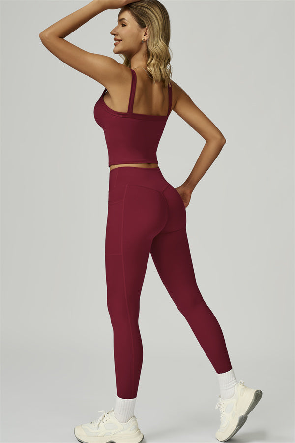 The Flourish Crop Tank Leggings 2-Piece Set