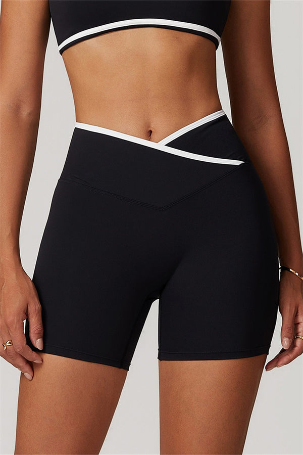 The Aiko Fit Shorts Black