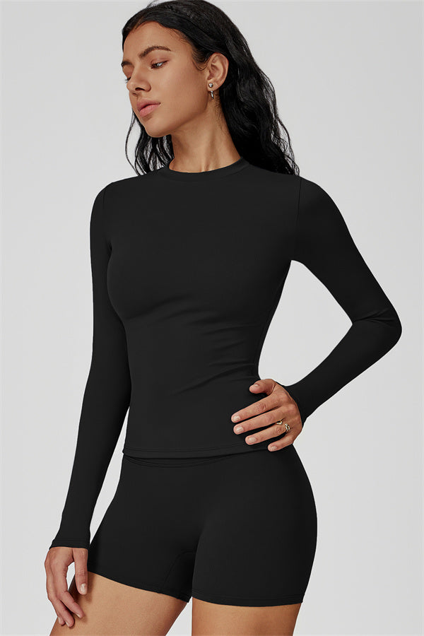 The Oasis Long Sleeve T-shirt Shorts 2-Piece Set
