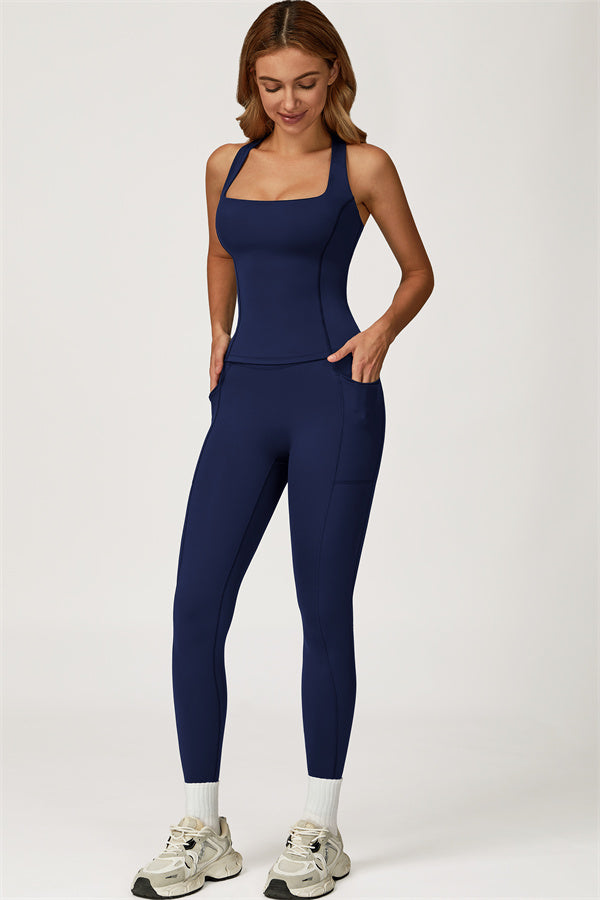 The Glacier Crop Tank Leggings 2-Piece Set