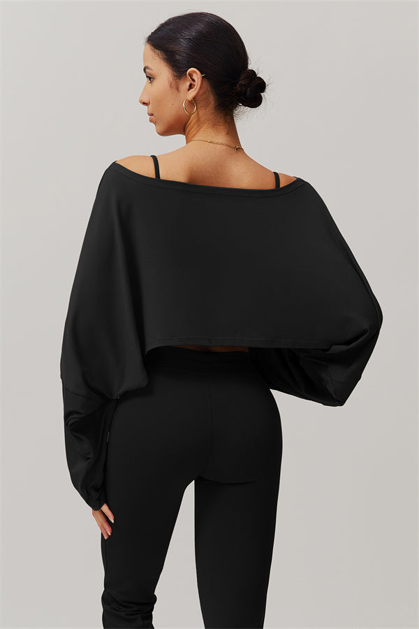 The Resonate Drift Cropped Pullover Flared Leggings 2-Piece Set