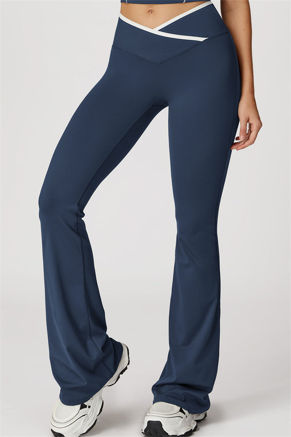 The Radiant Crop Top Flared Leggings 2-Piece Set