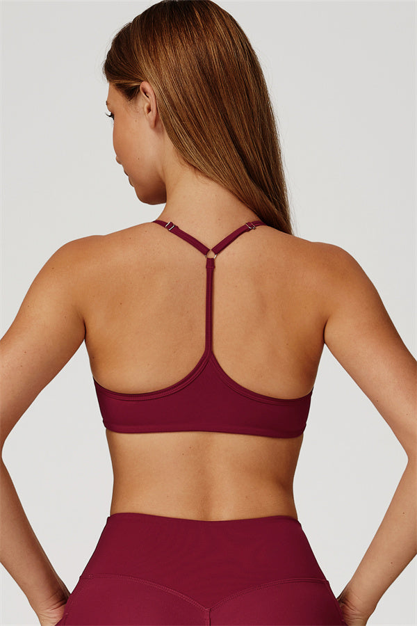 The Propel Sports Bra Burgundy