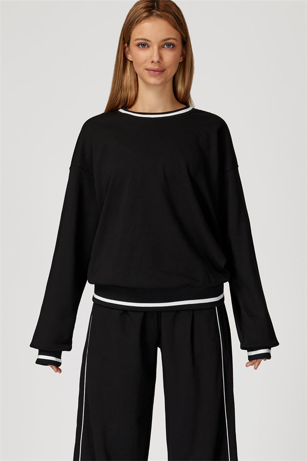The Amara Sweatshirt Pants 2-Piece Set Black