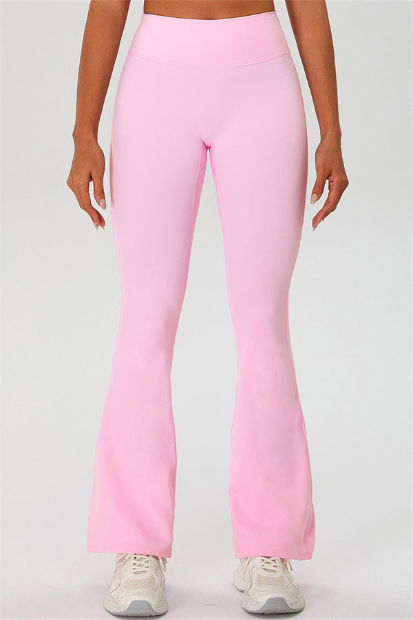 The Ember Sports Bra Crop Top Flared Leggings 3-Piece Set