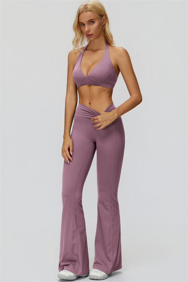 The Fyra Sports Bra Flared Leggings 2-Piece Set