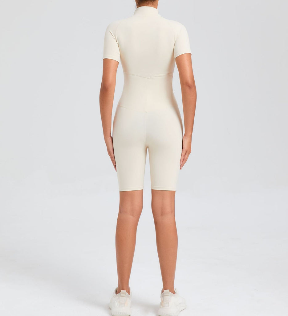 Core T-Sleeve Zip Romper