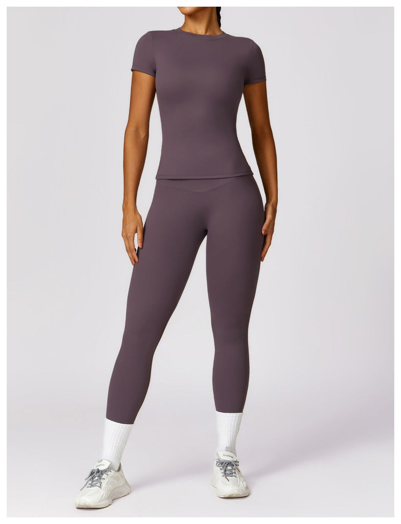 Stephanie T Top & Leggings Set Amethyst