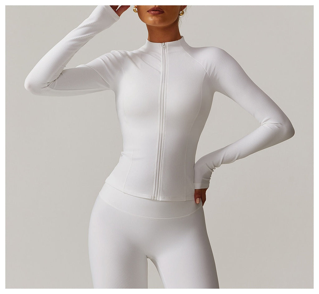 Casey Longsleeve Zip Top & Shorts Set