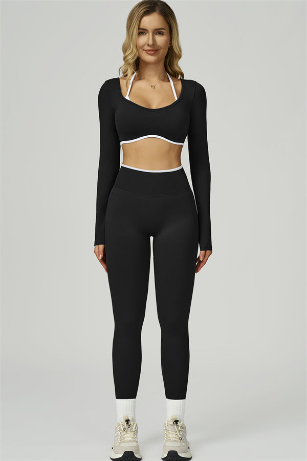 The Prime Line Long Sleeve Crop Top