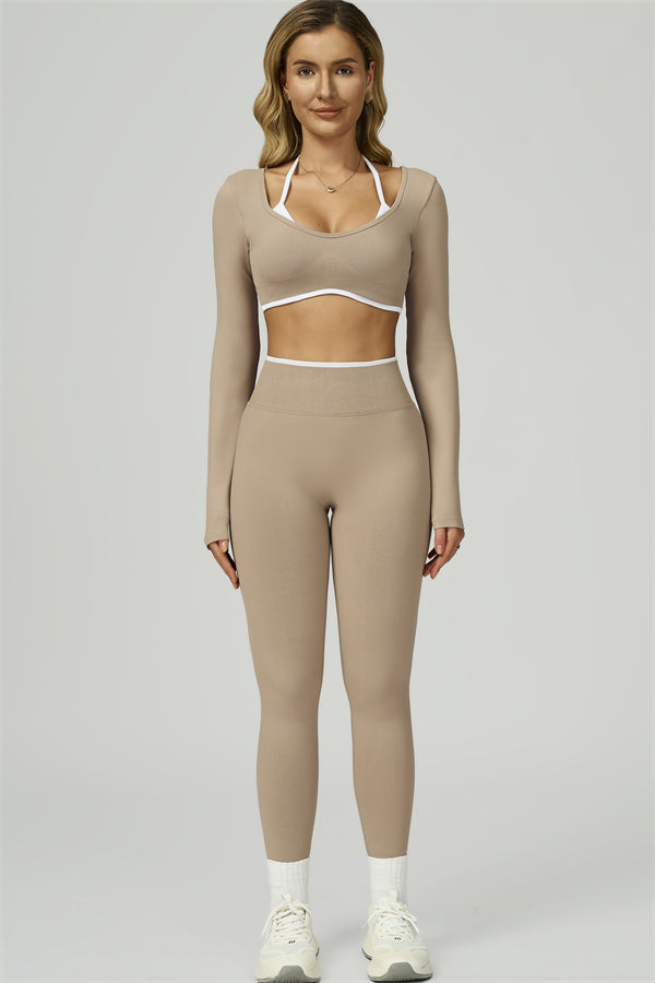 The Prime Line Long Sleeve Crop Top