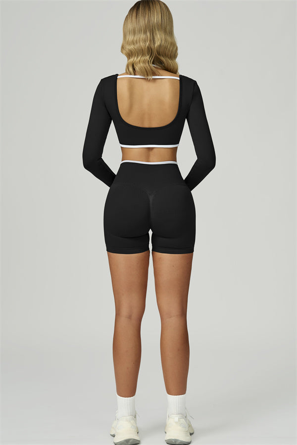 The Prime Line Long Sleeve Crop Top