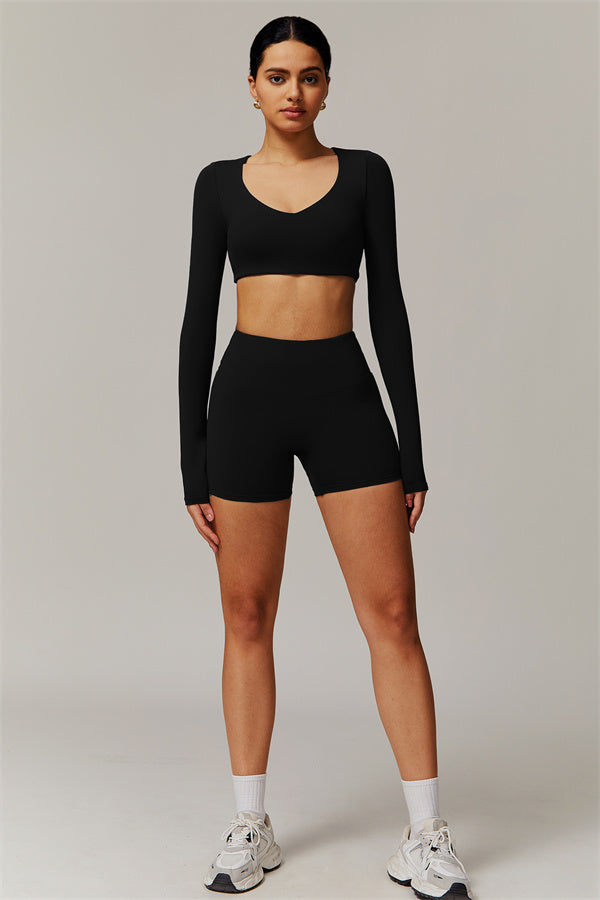 The Delicate Long Sleeve T-shirt Shorts 2-Piece Set