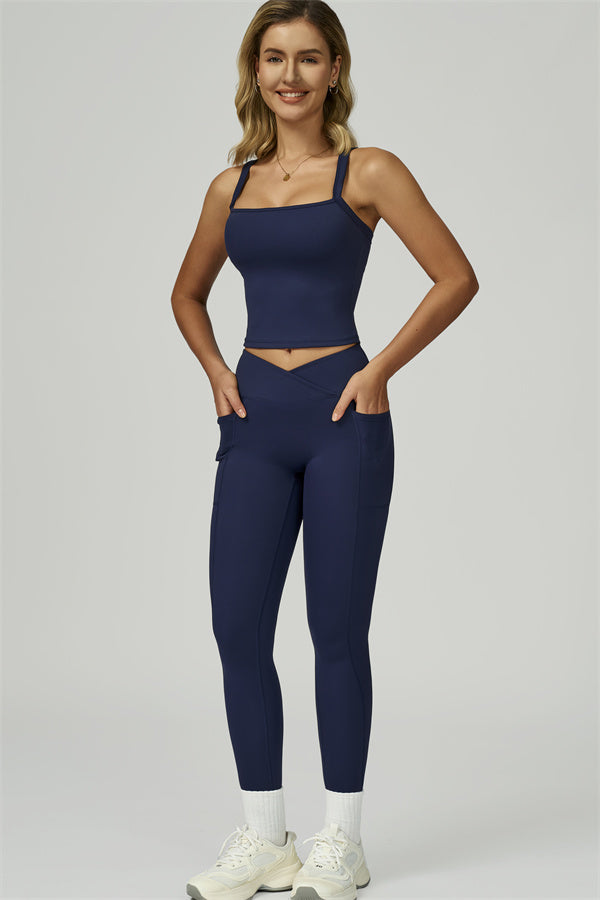 The Flourish Crop Tank Leggings 2-Piece Set