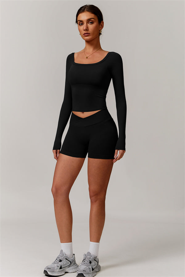 The Vivid Long Sleeve Crop Top