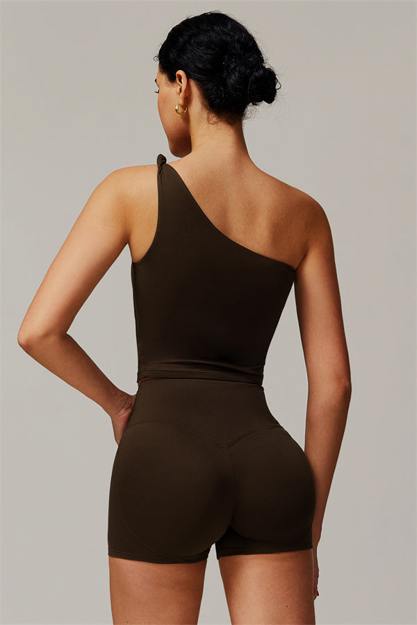 The Luxe One-Shoulder Crop Top