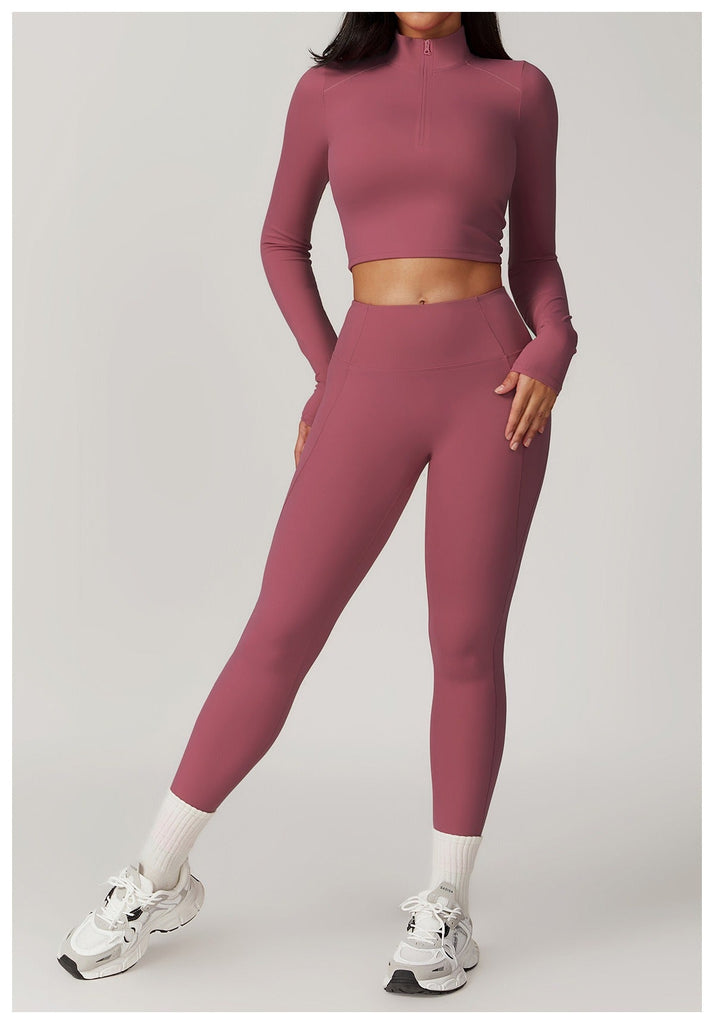 Mira Longsleeve Top & Leggings Set Mauve