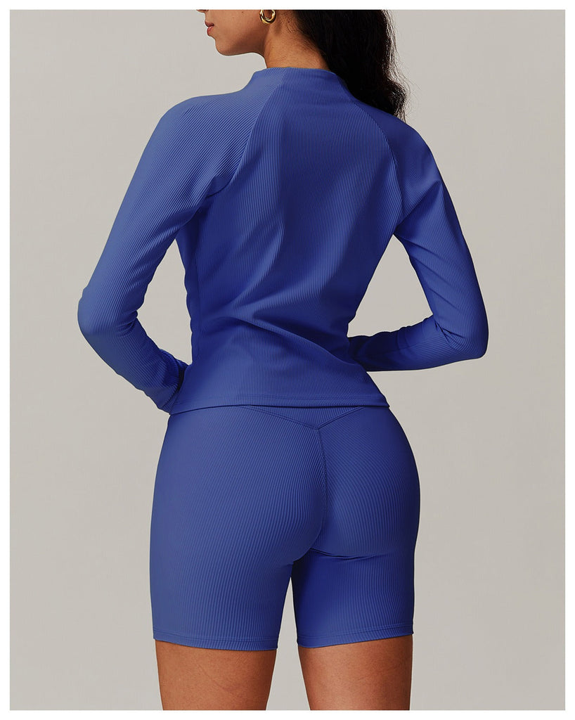 Casey Longsleeve Zip Top & Shorts Set