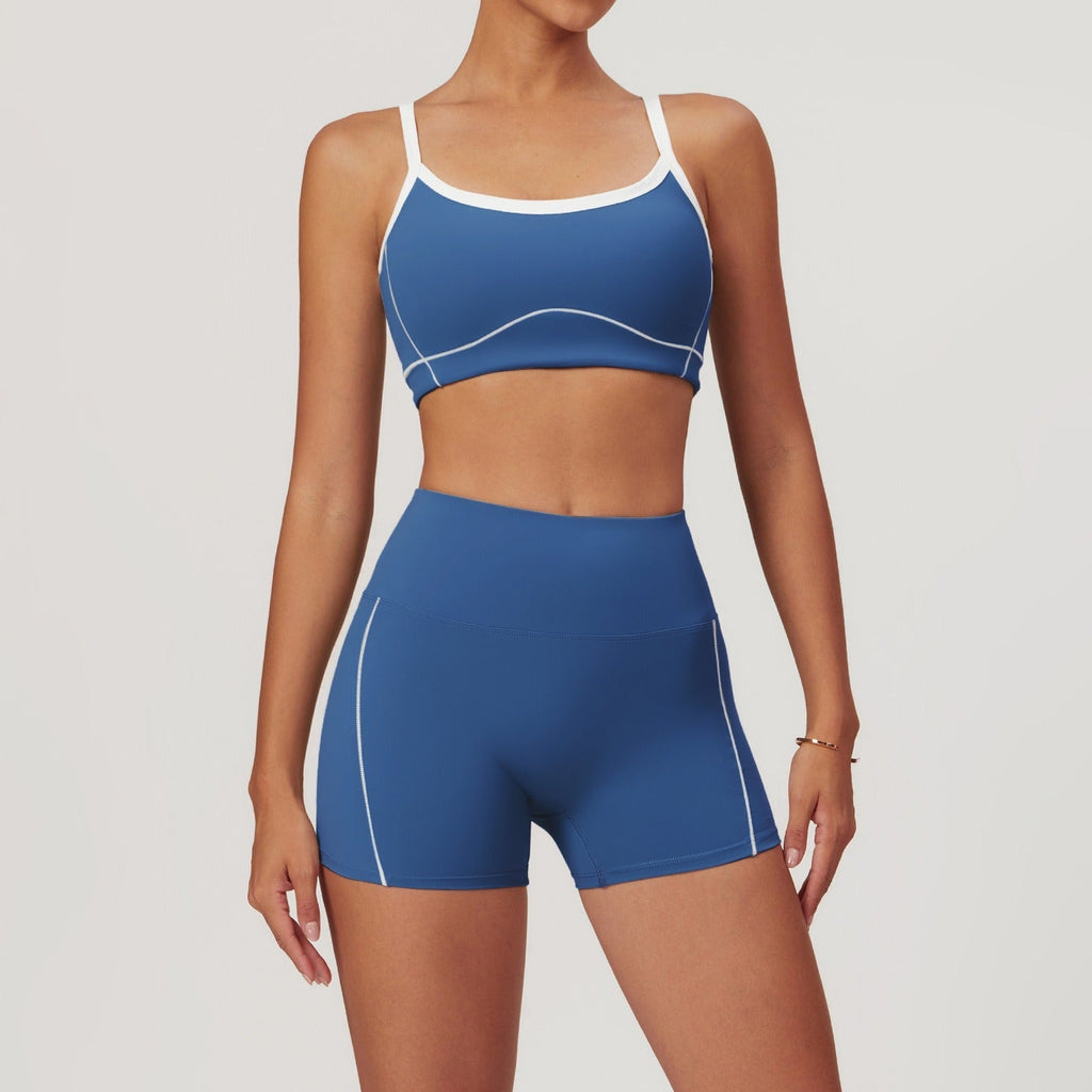 Celeste Panel Crop Top & Shorts Set