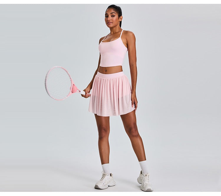 Sapphira Crop Top & Skort Set