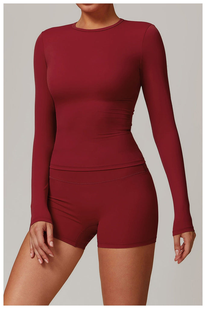 Butter Longsleeve Top & Shorts Set