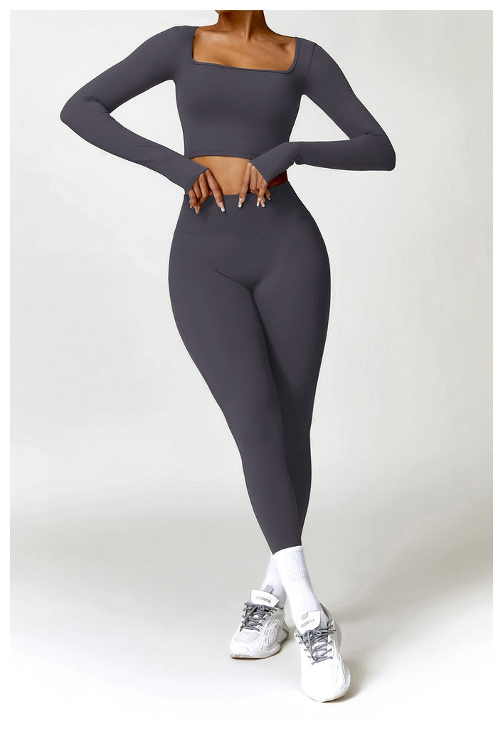 Rachel Longsleeve Legging Set Graphite