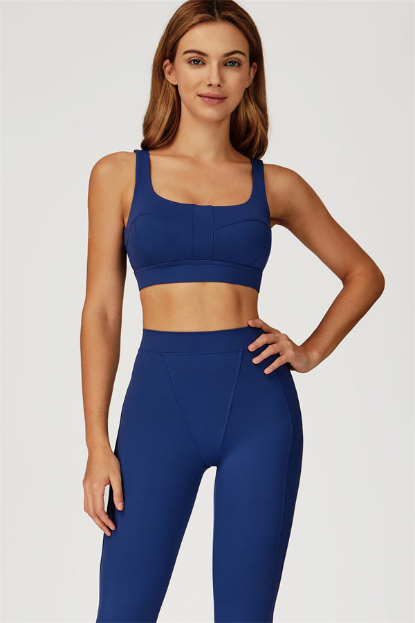The Conquer Sports Bra Leggings 2-Piece Set Cobalt