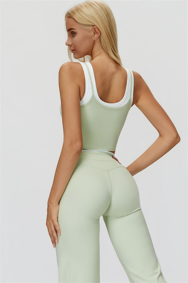 The Canyon Crop Tank Flared Leggings 2-Piece Set
