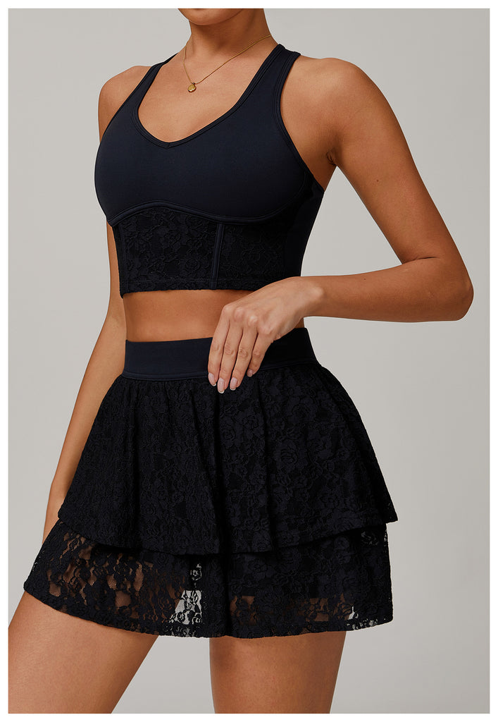 Lace Finest Side Pockets Skort