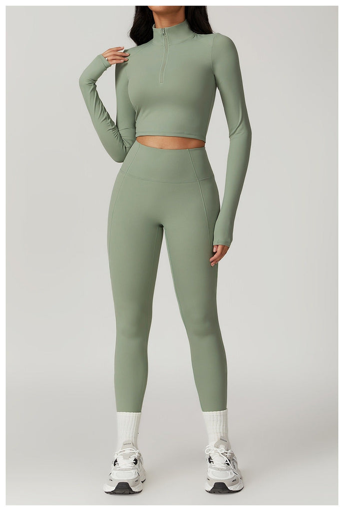 Mira Longsleeve Top & Leggings Set Sage