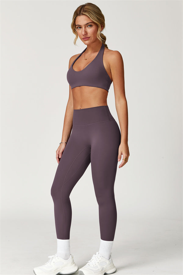 The Boost Halter Sports Bra Isabella Leggings 2-Piece Set