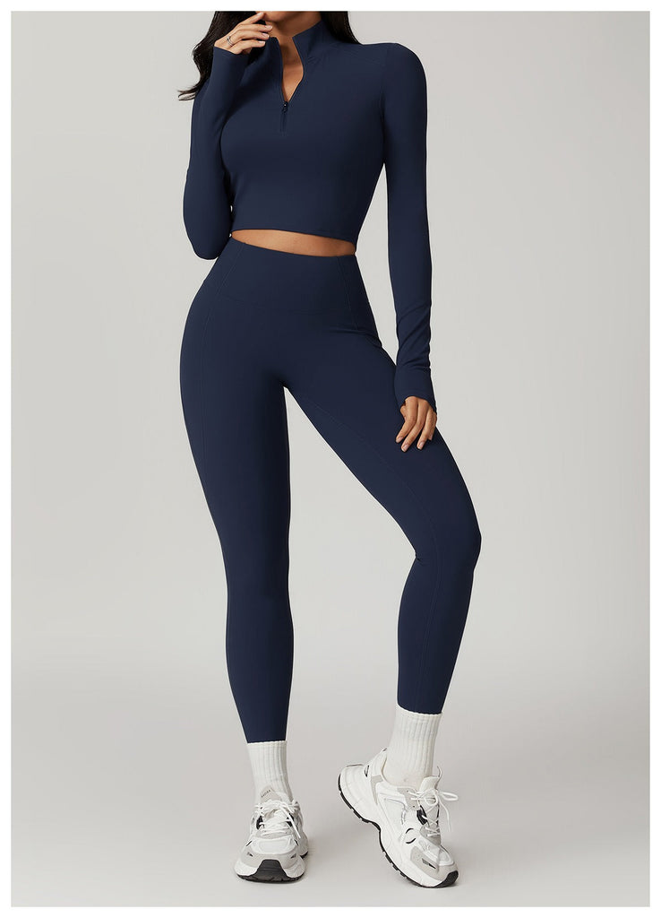Mira Longsleeve Top & Leggings Set Navy